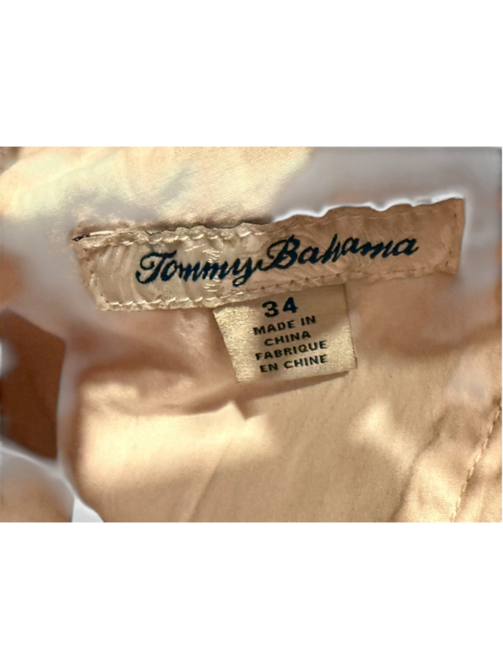 Tommy Bahama Men’s Shorts Size 34 Coral Red Washed Chino Casual Flat Front - Picture 2 of 5